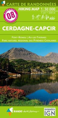 Carte de randonnée n° 8 - Cerdagne et Capcir (Pyrénées Catalanes) | Rando Editions carte de randonnée Rando Editions