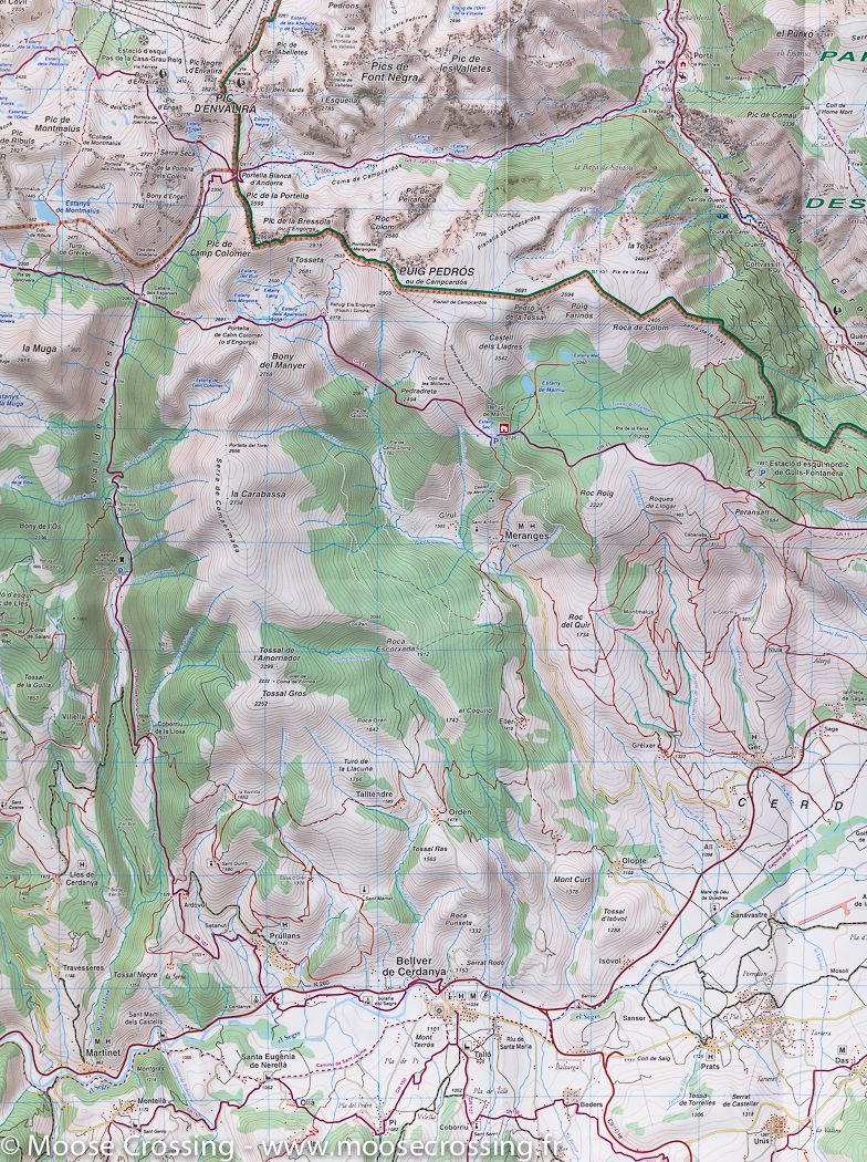 Carte de randonnée n° 8 - Cerdagne et Capcir (Pyrénées Catalanes) | Rando Editions carte de randonnée Rando Editions
