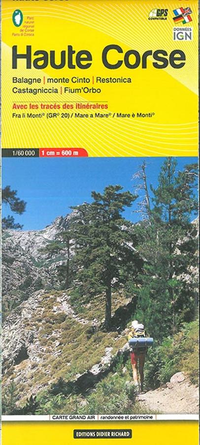 Carte de randonnée n° 8 - Haute Corse | Didier Richard carte de randonnée Didier Richard Default Title