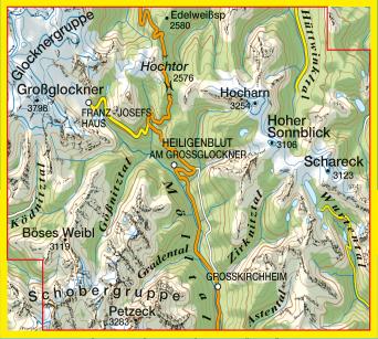 Carte de randonnée n° 80 - Sonnblick, Grossglockner, Heiligenblut (Autriche) | Tabacco carte pliée Tabacco 