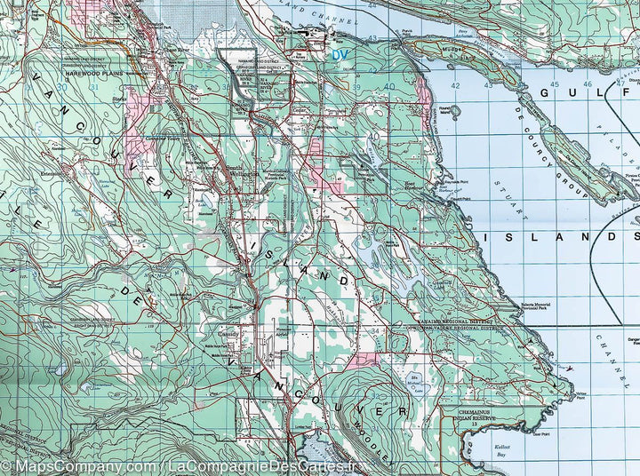 Carte de randonnée &#8211; Nanaimo (île de Vancouver) &#038; Iles du golfe (Colombie Britannique) | ITM - La Compagnie des Cartes