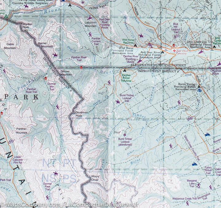 Carte de randonnée &#8211; Rocheuses Canadiennes (Banff, Kootenay, Yoho) | ITM - La Compagnie des Cartes