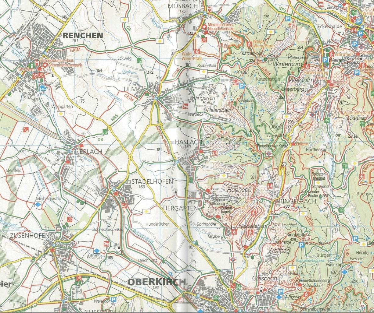 Carte de randonnée n° 888 - Forêt Noire (Allemagne) | Kompass carte de randonnée Kompass