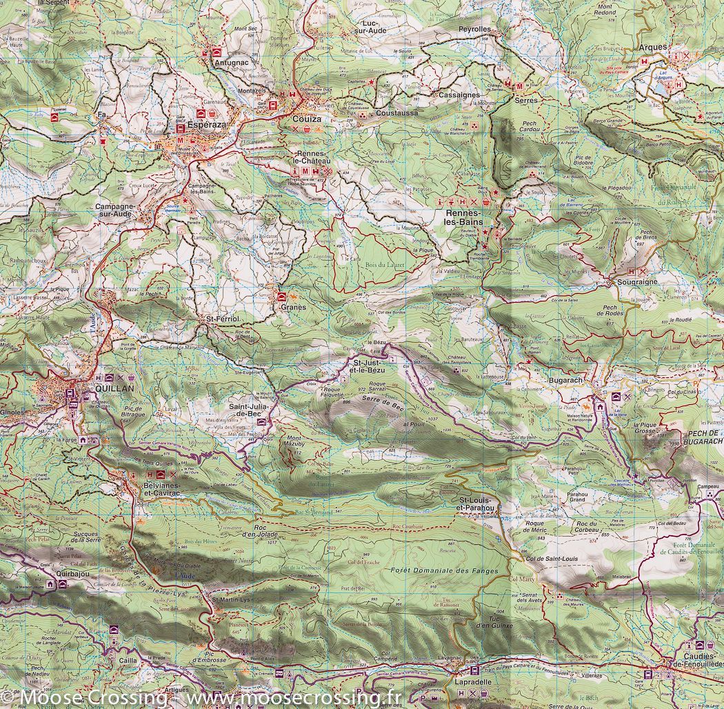 Carte de randonnée n° 9 - Sentier Cathare (Pyrénées Orientales) | Rando Editions carte pliée Rando Editions 