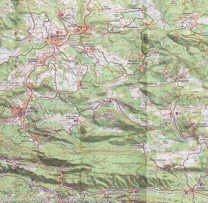 Carte de randonnée n° 9 - Sentier Cathare (Pyrénées Orientales) | Rando Editions carte pliée Rando Editions 