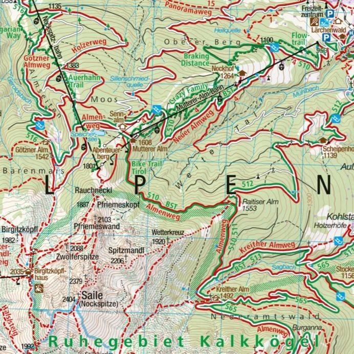 Carte de randonnée n° 98 - Unterengadin NP, Basse-Engadine (Suisse) | Kompass carte de randonnée Kompass