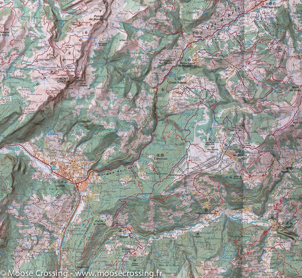 Carte de randonnée n° A1 - Mont Blanc | Rando éditions carte de randonnée Rando Editions