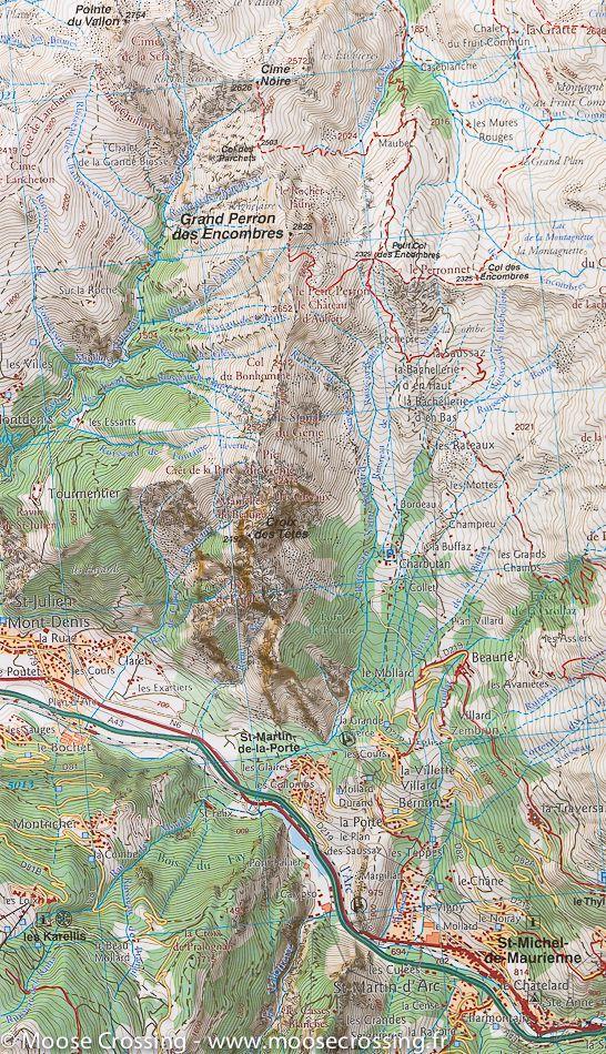 Carte de randonnée n° A3 - Vanoise (Alpes) | Rando éditions carte de randonnée Rando Editions