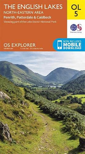 Carte de randonnée n° OL005 - English Lakes - North Eastern area (Grande Bretagne) | Ordnance Survey - Explorer carte pliée Ordnance Survey 