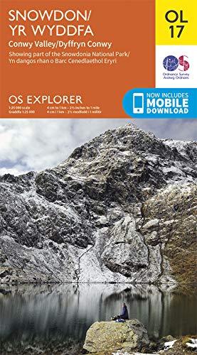 Carte de randonnée n° OL017 - Snowdon, Conwy Valley, Dyffryn Conwy (Grande Bretagne) | Ordnance Survey - Explorer carte pliée Ordnance Survey 