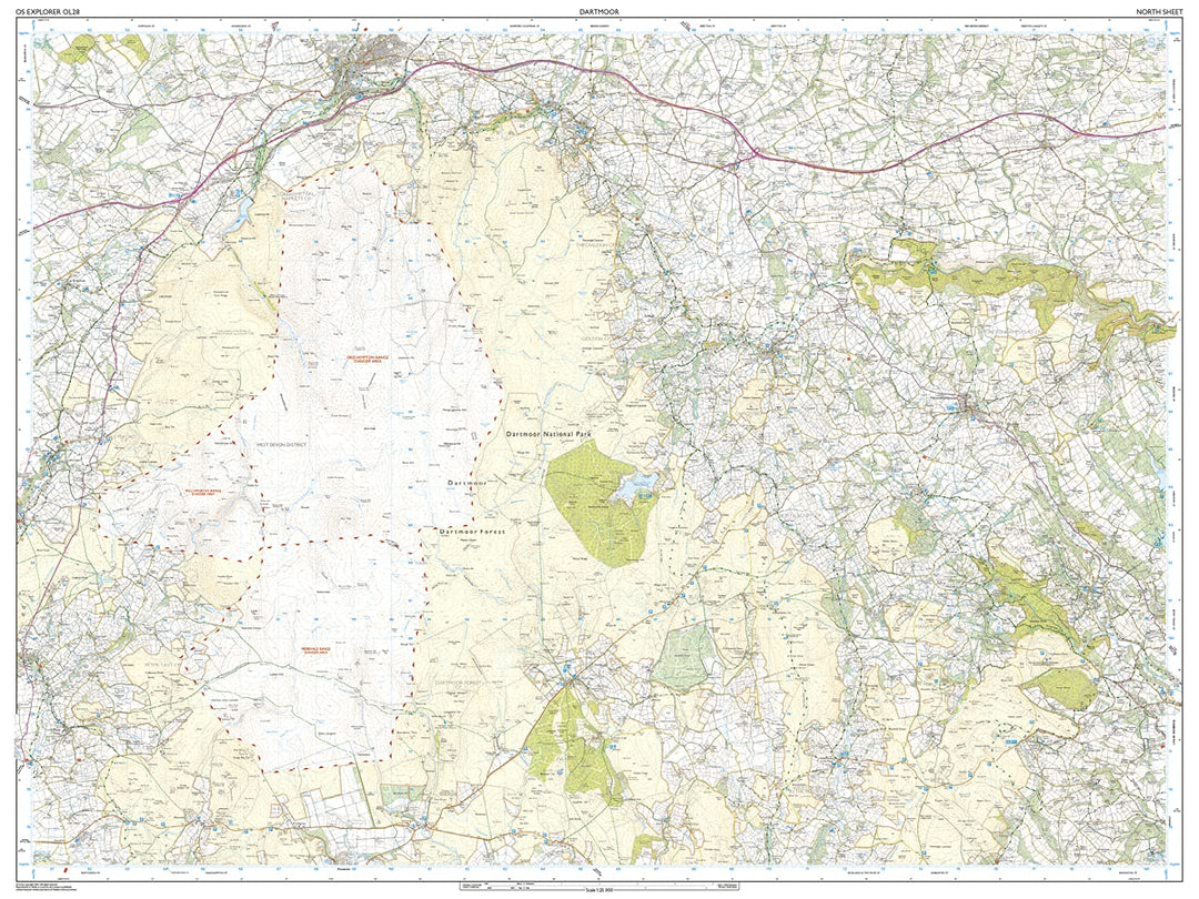 Carte de randonnée n° OL028 - Dartmoor (Grande Bretagne) | Ordnance Survey - Explorer carte pliée Ordnance Survey 