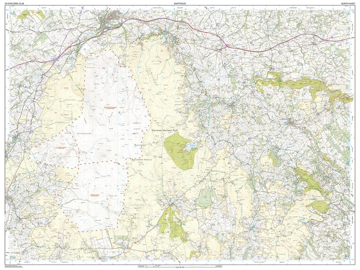 Carte de randonnée n° OL028 - Dartmoor (Grande Bretagne) | Ordnance Survey - Explorer carte pliée Ordnance Survey 