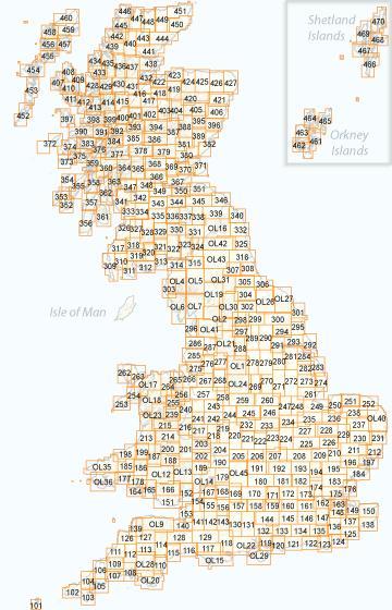 Carte de randonnée n° OL036 - Pembrokeshire South, De Sir Benfro (Grande Bretagne) | Ordnance Survey - Explorer carte pliée Ordnance Survey 