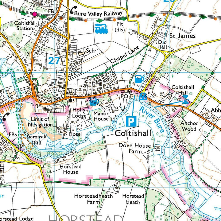 Carte de randonnée n° OL040 - Broads (the) (Grande Bretagne) | Ordnance Survey - Explorer carte pliée Ordnance Survey 