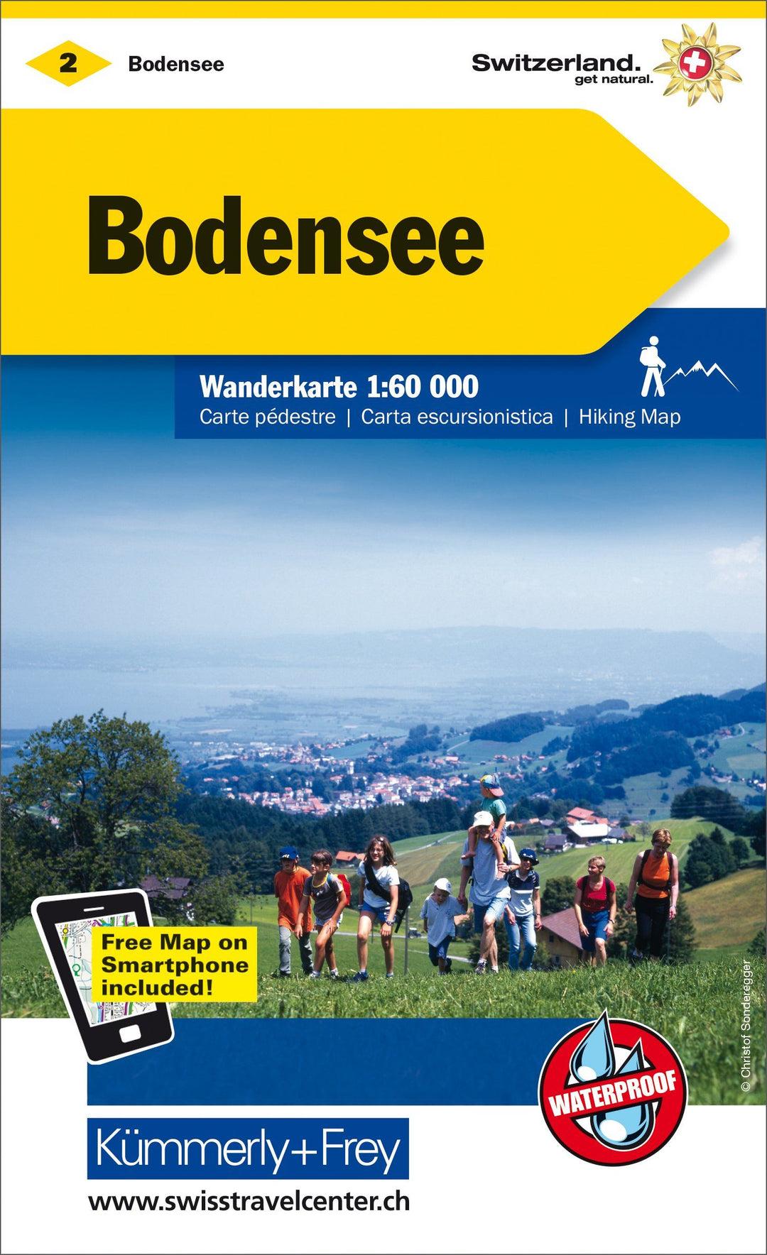Carte de randonnée n° WK.02 - Lac de Constance (Suisse) | Kümmerly & Frey carte pliée Kümmerly & Frey 