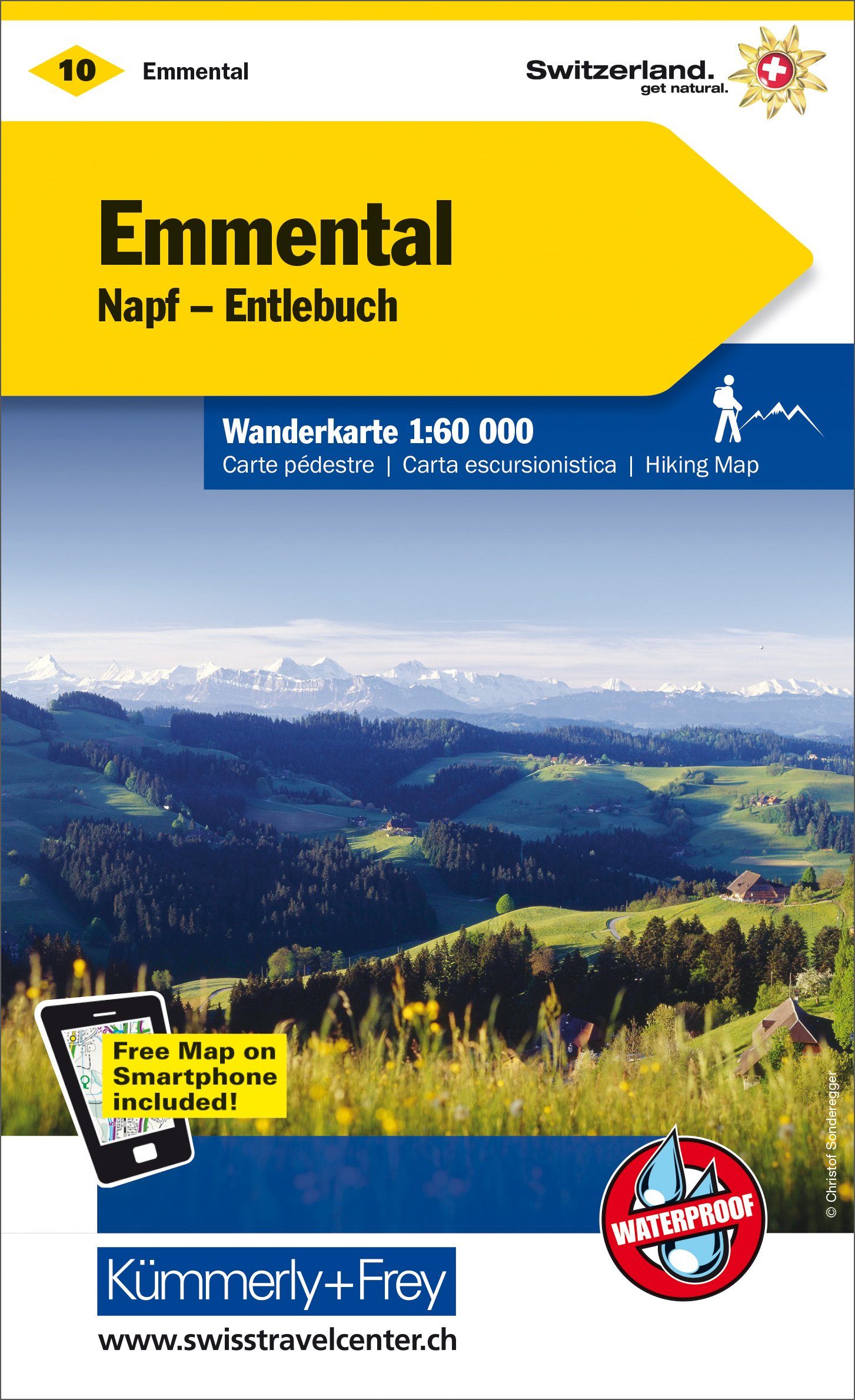 Carte de randonnée n° WK.10 - Emmental (Suisse) | Kümmerly & Frey carte de randonnée Kümmerly & Frey