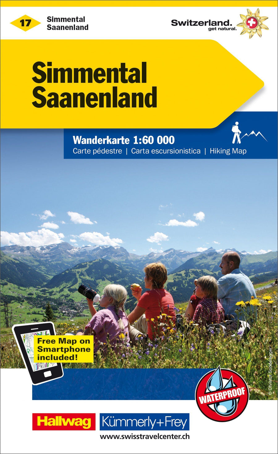 Carte de randonnée n° WK.17 - Simmental, Saanenland (Suisse) | Kümmerly & Frey carte pliée Kümmerly & Frey 