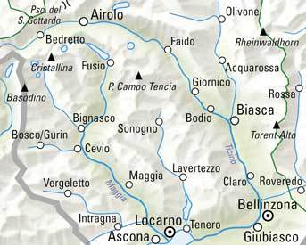 Carte de randonnée n° WK.26 - Tessin Nord, Ticino Sopraceneri (Suisse) | Kümmerly & Frey carte de randonnée Kümmerly & Frey