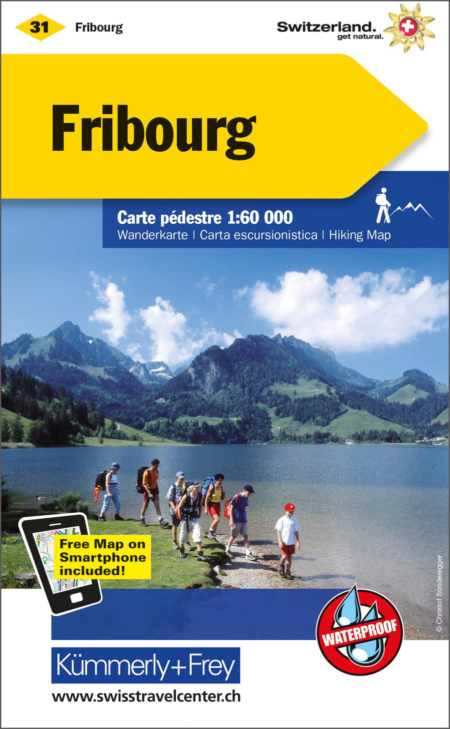 Carte de randonnée n° WK.31 - Fribourg (Suisse) | Kümmerly & Frey carte pliée Kümmerly & Frey 