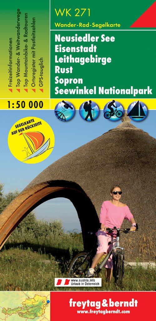 Carte de randonnée - Neusiedler See - Eisenstadt - Leithgebirge - Rust (Alpes autrichiennes), n° WK271 | Freytag & Berndt carte de randonnée Freytag & Berndt Default Title