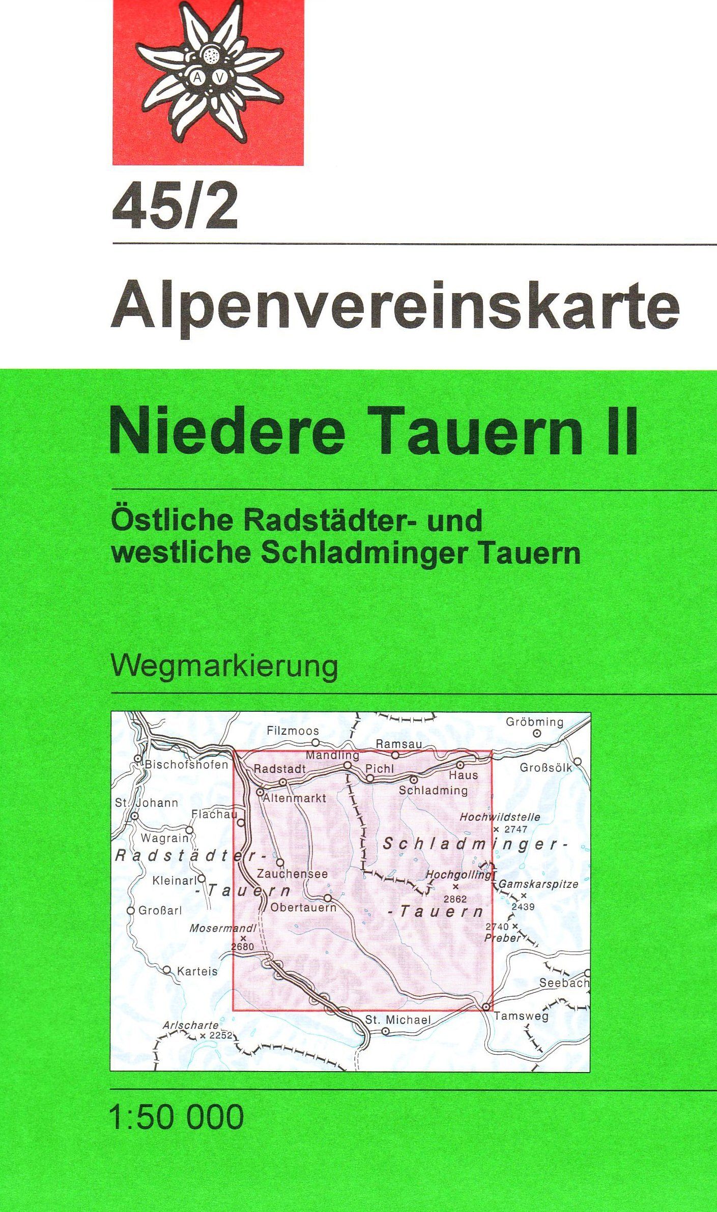 Carte de randonnée n° 45/2 - Niedere Tauern II (Alpes autrichiennes) | Alpenverein carte de randonnée Alpenverein Default Title