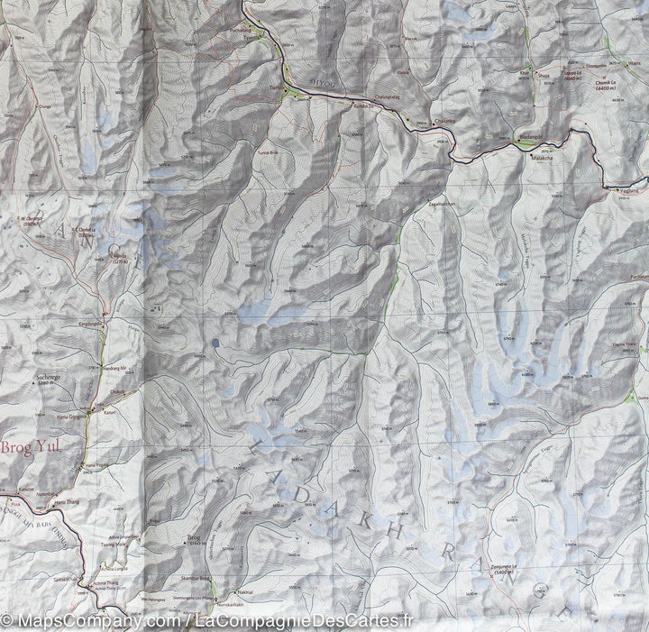 Carte de randonnée du nord du Ladakh et du Zanskar (Inde) | Olizane - La Compagnie des Cartes