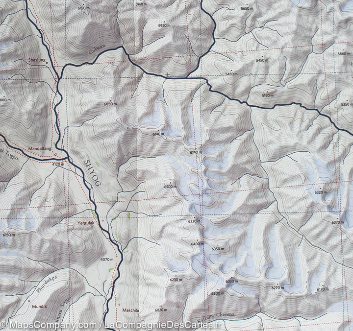 Carte de randonnée du nord du Ladakh et du Zanskar (Inde) | Olizane - La Compagnie des Cartes