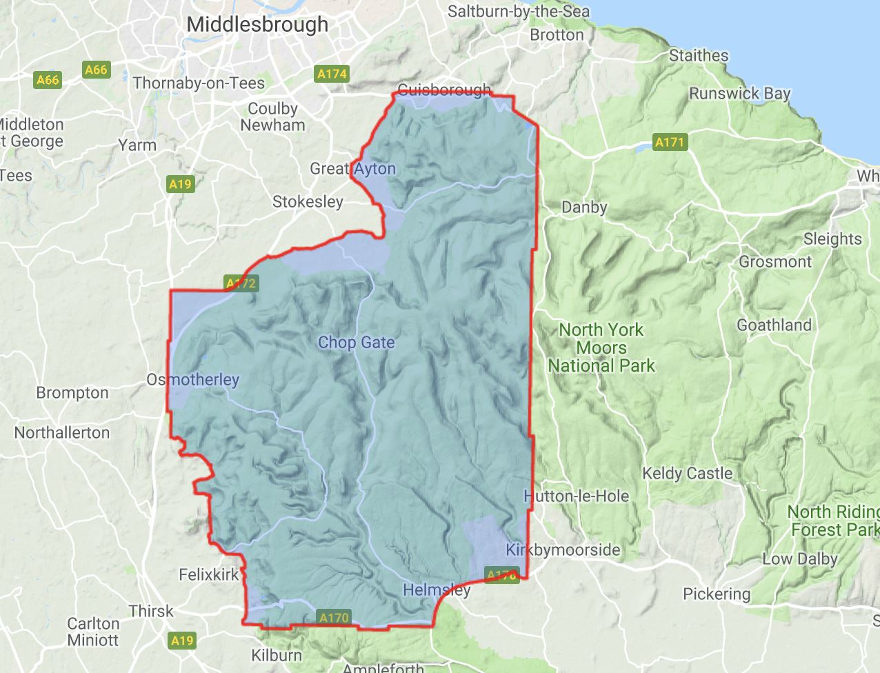 Carte de randonnée - North York Moors Ouest XT40 | Harvey Maps - Ultramap carte de randonnée Harvey Maps