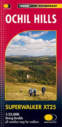 Carte de randonnée - Ochil Hills XT25 | Harvey Maps - Superwalker maps carte pliée Harvey Maps 