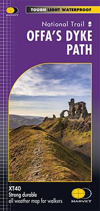 Carte de randonnée - Offa's Dyke Path XT40 | Harvey Maps - National Trail maps carte de randonnée Harvey Maps