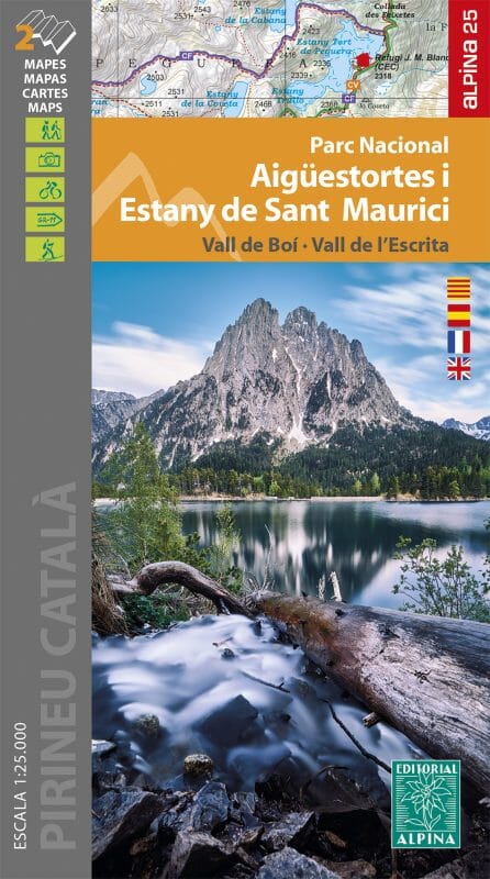Lot de 2 cartes de randonnée - Parc National Aigüestortes & lac Saint-Maurice (Pyrénées catalanes) | Alpina carte de randonnée Editorial Alpina Default Title