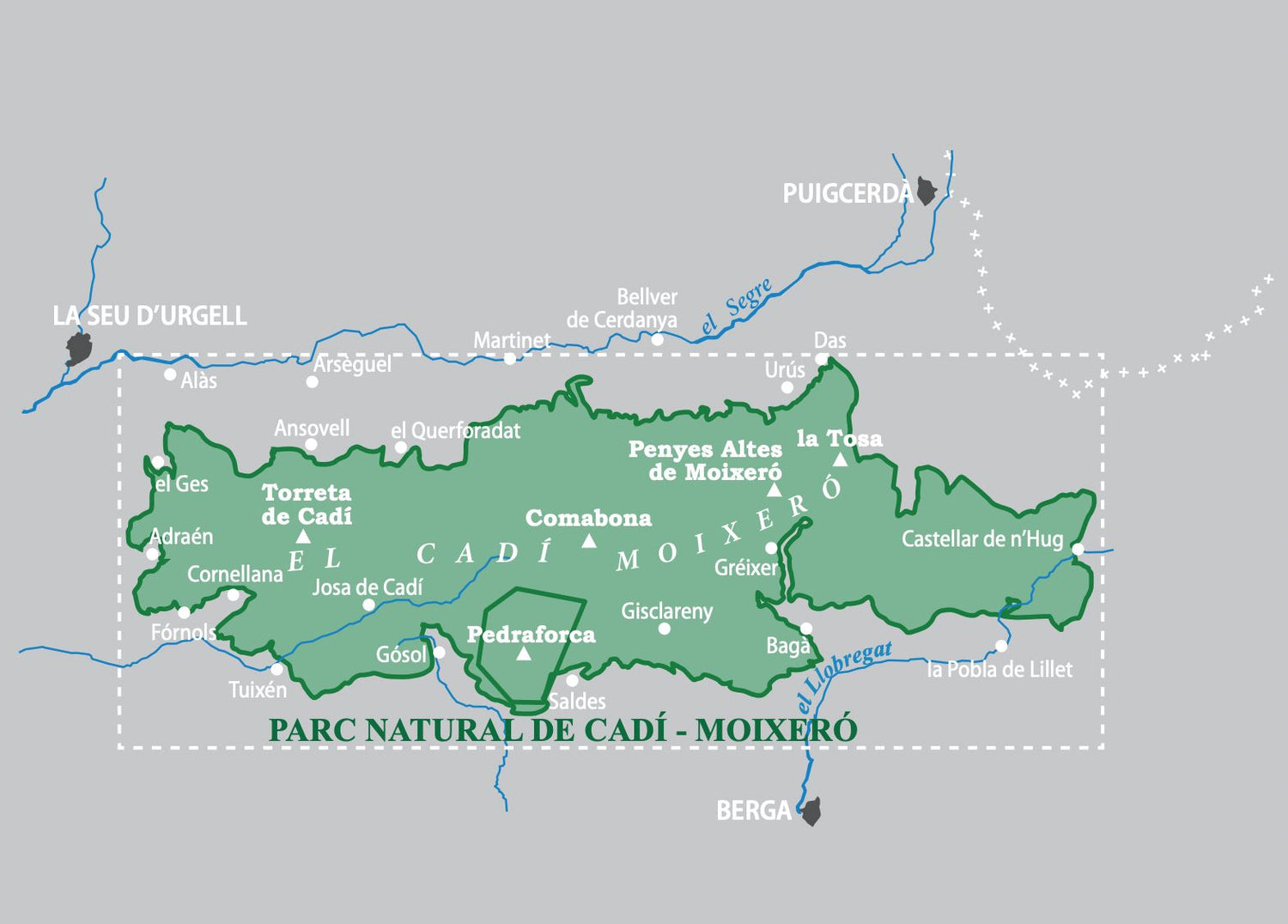 Lot de 2 cartes de randonnée - Parc Naturel de Cadi-Moixero (Pyrénées catalanes) | Alpina carte de randonnée Editorial Alpina