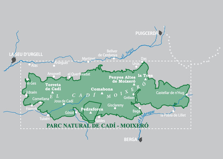 Carte de randonnée - Parc Naturel de Cadi-Moixero (Pyrénées catalanes) | Alpina carte pliée Editorial Alpina 