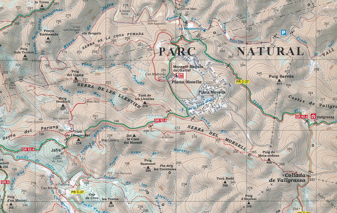 Carte de randonnée - Parc Naturel de Garraf (Catalogne) | Alpina carte pliée Editorial Alpina 