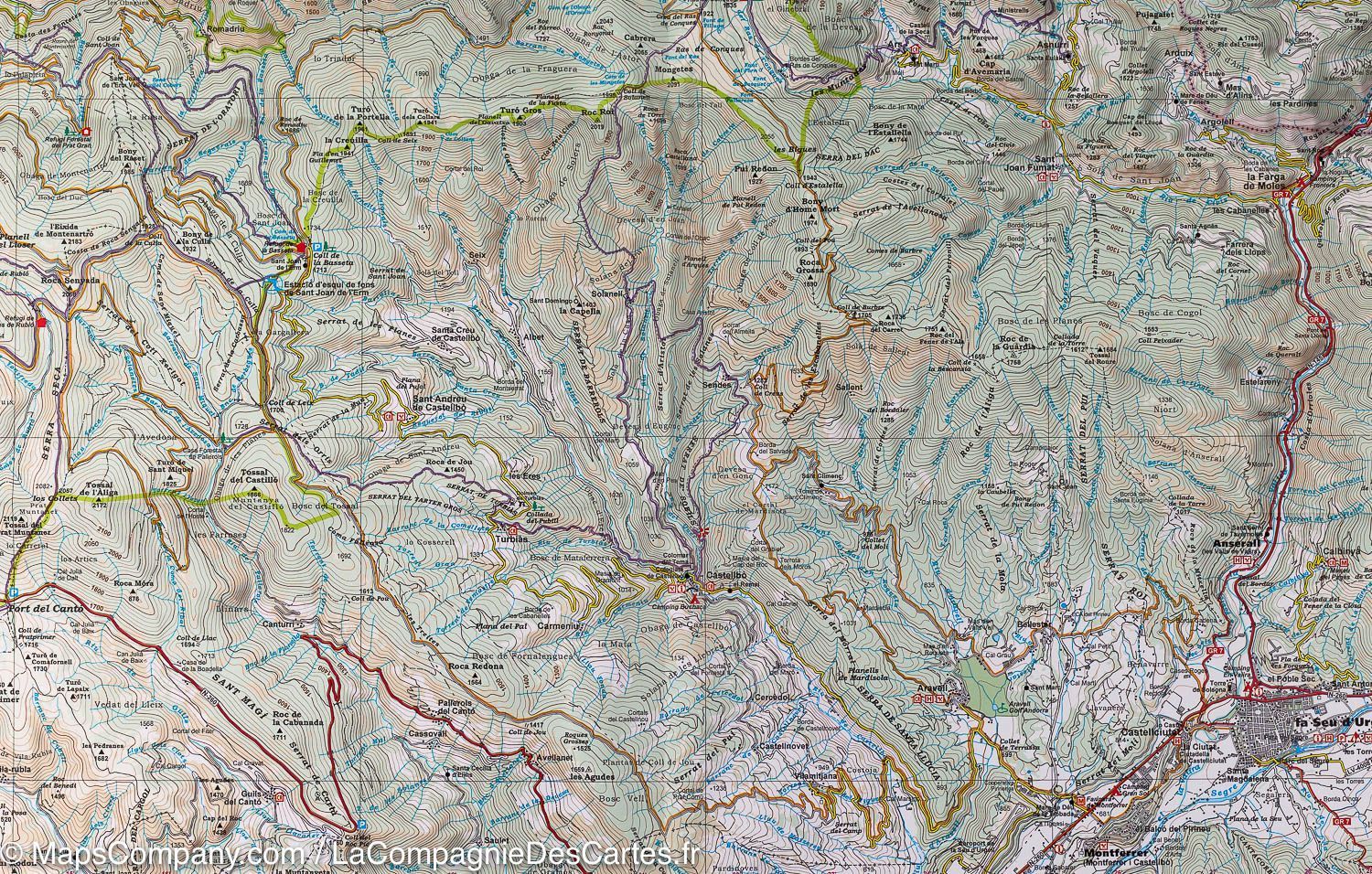 Lot de 2 cartes de randonnée - Parc Naturel de l'Alt Pirineu (Pyrénées) | Alpina carte de randonnée Editorial Alpina