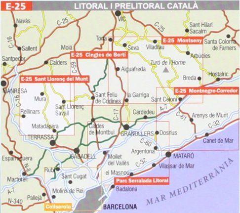 Carte de randonnée - Parc naturel de Sant Llorenç del Munt i L'Obac (Catalogne) | Alpina carte de randonnée Editorial Alpina