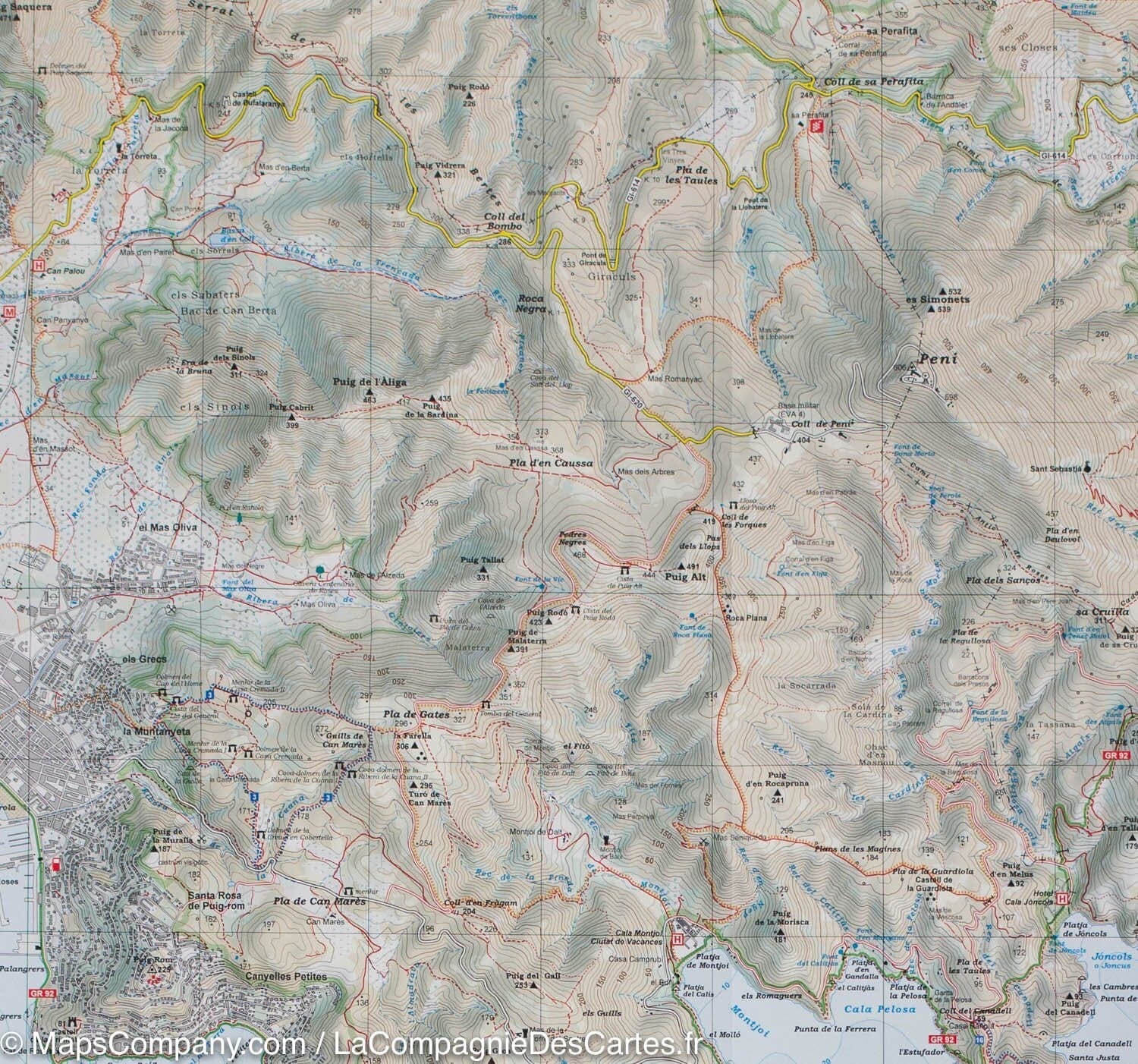 Carte de randonnée - Parc naturel du Cap de Creus (Catalogne) | Alpina carte de randonnée Editorial Alpina