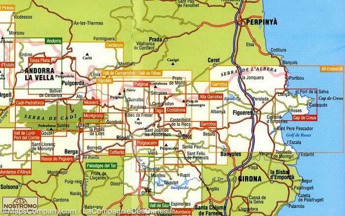 Carte de randonnée - Parc naturel du Cap de Creus (Catalogne) | Alpina carte de randonnée Editorial Alpina