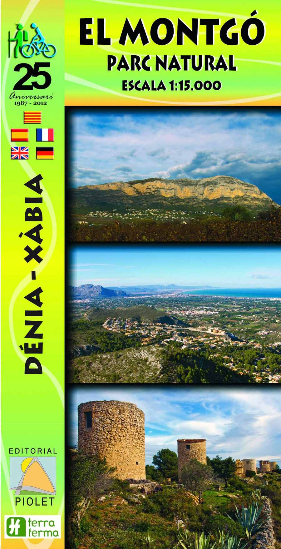 Carte de randonnée - Parc naturel El Montgó (Communauté Valencienne) | Piolet carte pliée Editorial Piolet 