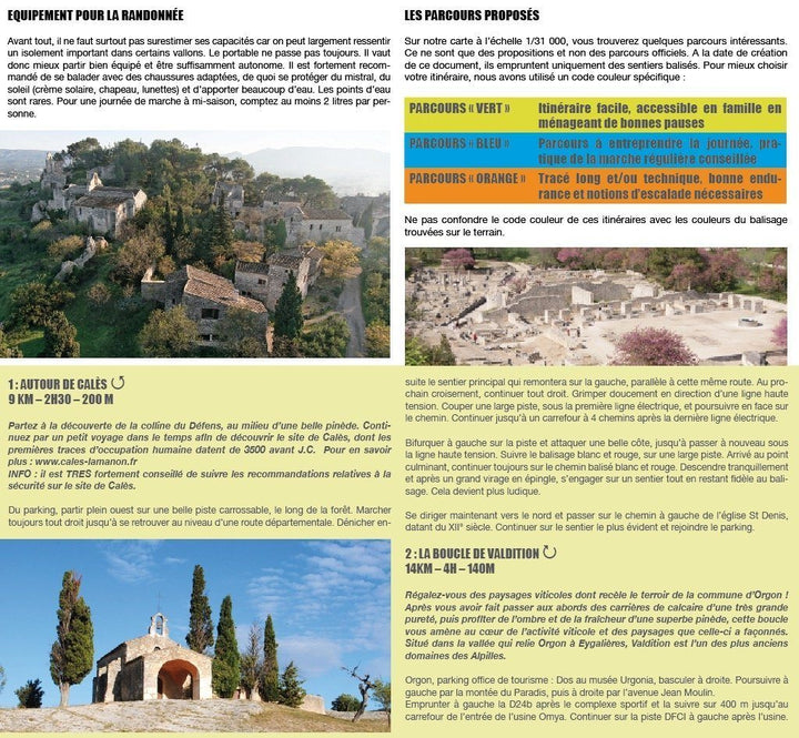 Carte de randonnée - Parc naturel régional des Alpilles : découverte & randonnée | VTOPO carte pliée VTOPO 