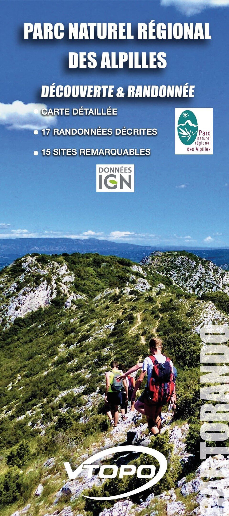 Carte de randonnée - Parc naturel régional des Alpilles : découverte & randonnée | VTOPO carte pliée VTOPO 