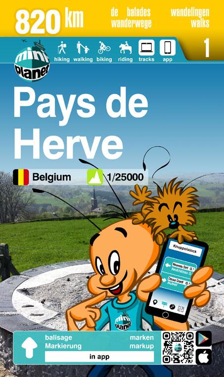 Carte de randonnée - Pays de Herve n° 1 | Mini Planet carte pliée Mini Planet 