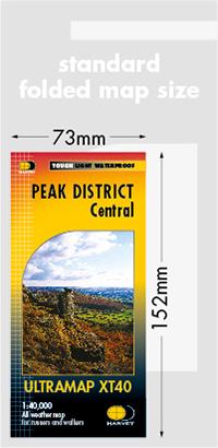 Carte de randonnée - Peak District Central XT40 | Harvey Maps - Ultramap carte de randonnée Harvey Maps