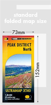 Carte de randonnée - Peak District Nord XT40 | Harvey Maps - Ultramap carte pliée Harvey Maps 