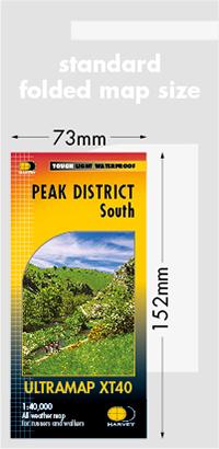 Carte de randonnée - Peak District Sud XT40 | Harvey Maps - Ultramap carte pliée Harvey Maps 