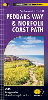 Carte de randonnée - Peddars Way & Norfolk Coast Path XT40 | Harvey Maps - National Trail maps carte pliée Harvey Maps 