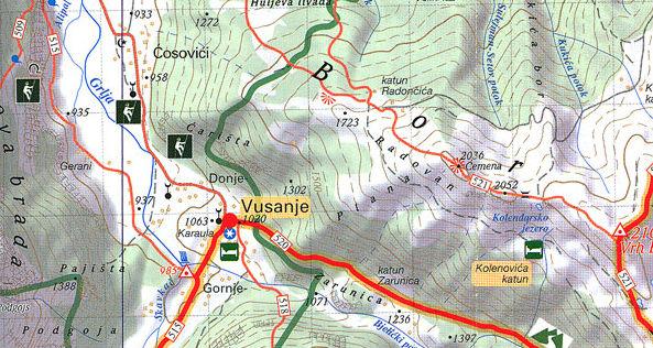 Carte de randonnée - Pics des Balkans (Albanie, Kosovo, Monténégro) | Huber carte pliée Huber 