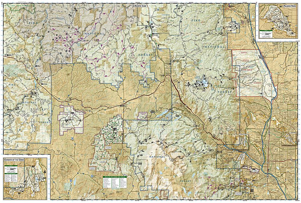 Carte de randonnée - Pikes Peak, Cañon City (Colorado), n° 137 | National Geographic carte pliée National Geographic 