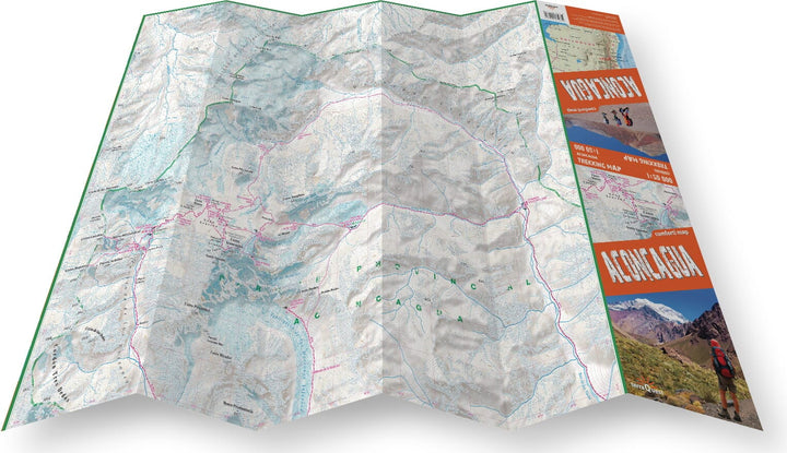 Carte de randonnée plastifiée - Aconcagua | TerraQuest carte pliée Terra Quest 