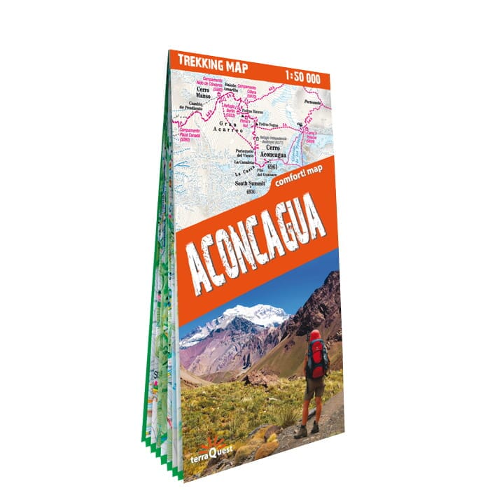 Carte de randonnée plastifiée - Aconcagua | TerraQuest carte pliée Terra Quest 